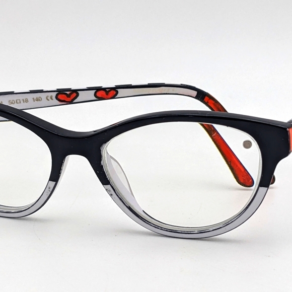 💔 RONIT FURST grc7q-s4 Size: 50/18/140 Hand Painted Eyeglasses *Unique Temple*❤ - Picture 9 of 17